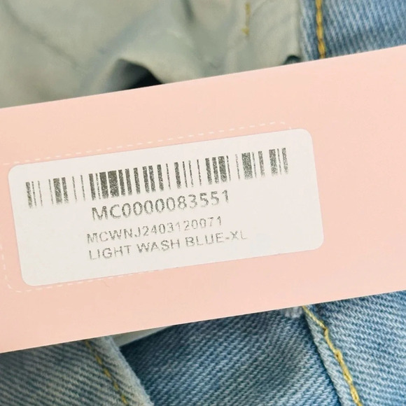 Micas Light Blue Wash Jeans - Size XL - New with Tags - Picture 15 of 15